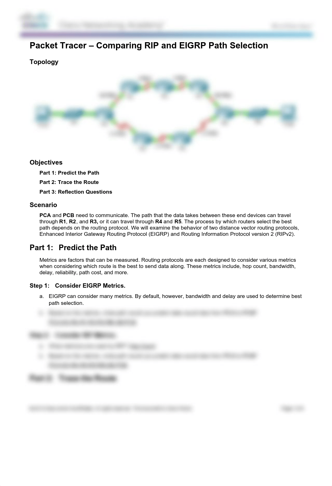 5.2.3.4 Packet Tracer - Comparing RIP and EIGRP Path Selection Instructions.docx_dmd5s461nx9_page1