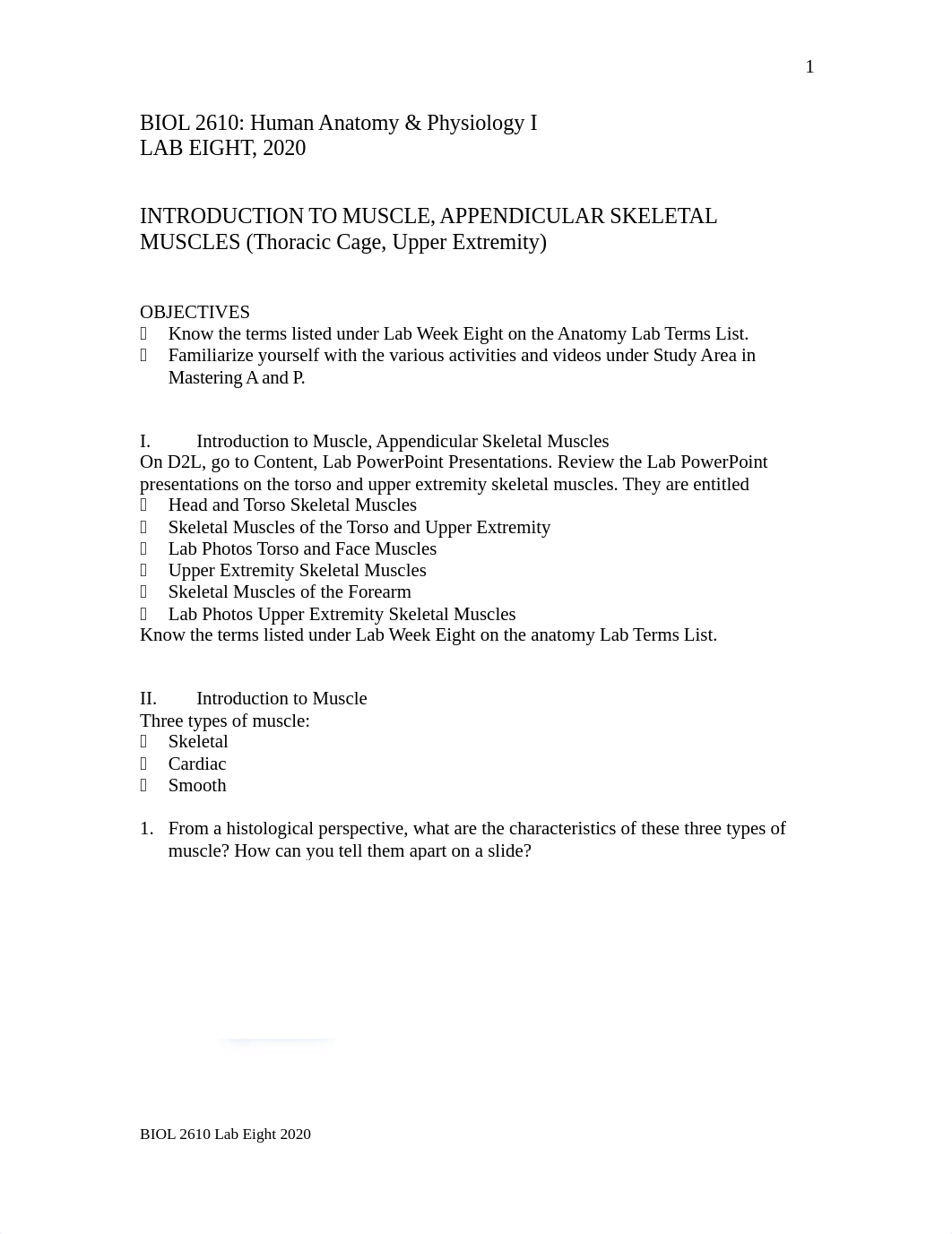 Lab Eight - Introduction to Muscle, Appendicular Skeletal Muscles.doc_dmdbw1vcqqt_page1