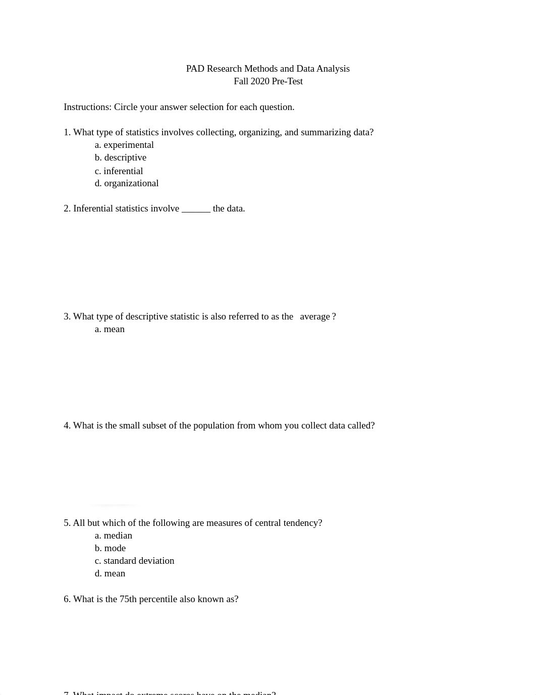 Pre-Test Research Methods and Data Analysis - wo Answers.docx_dmddb0ohmsk_page1