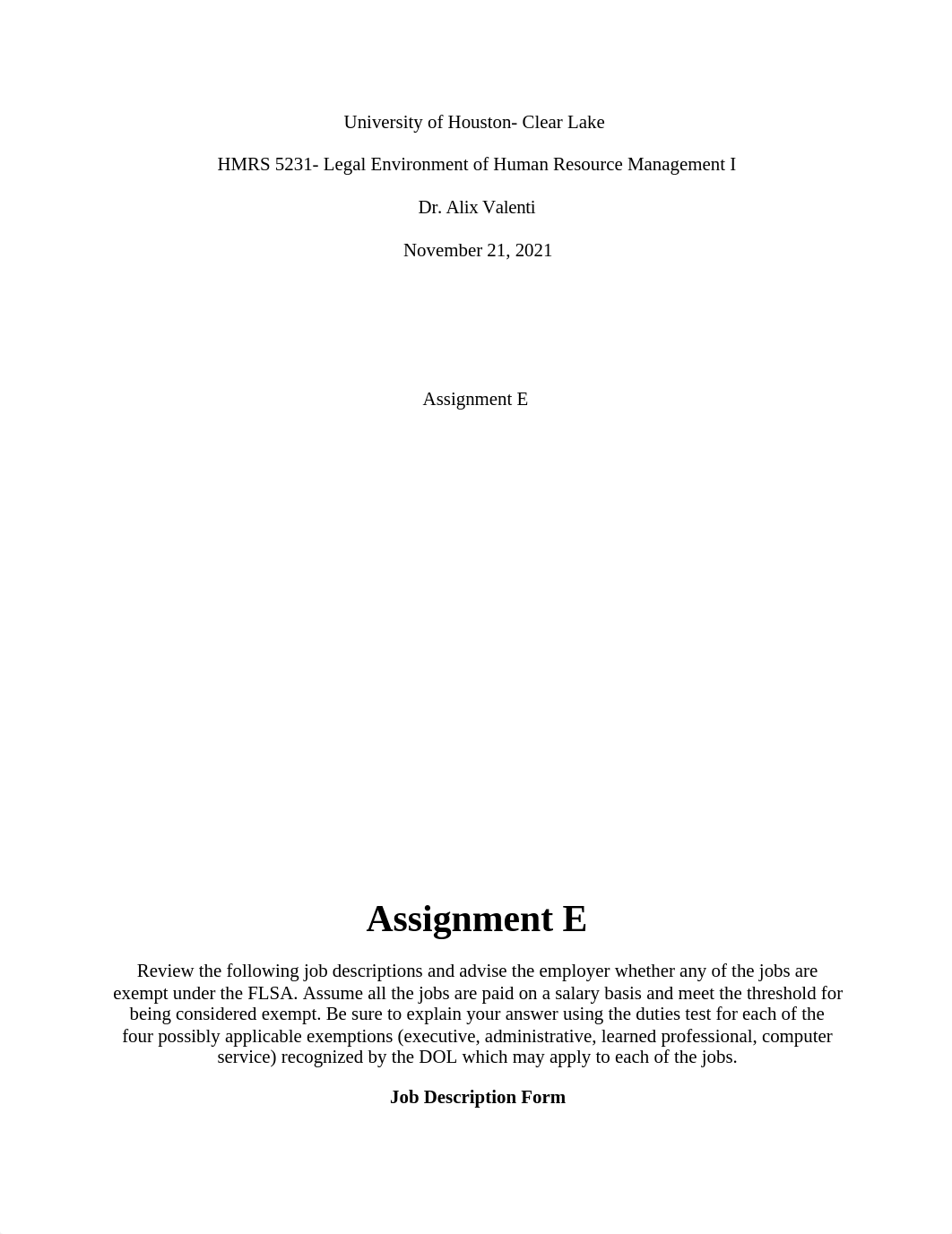 Assignment E HMRS 5231- Legal Environment of Human Resource Management I.odt_dmds80f3r19_page1