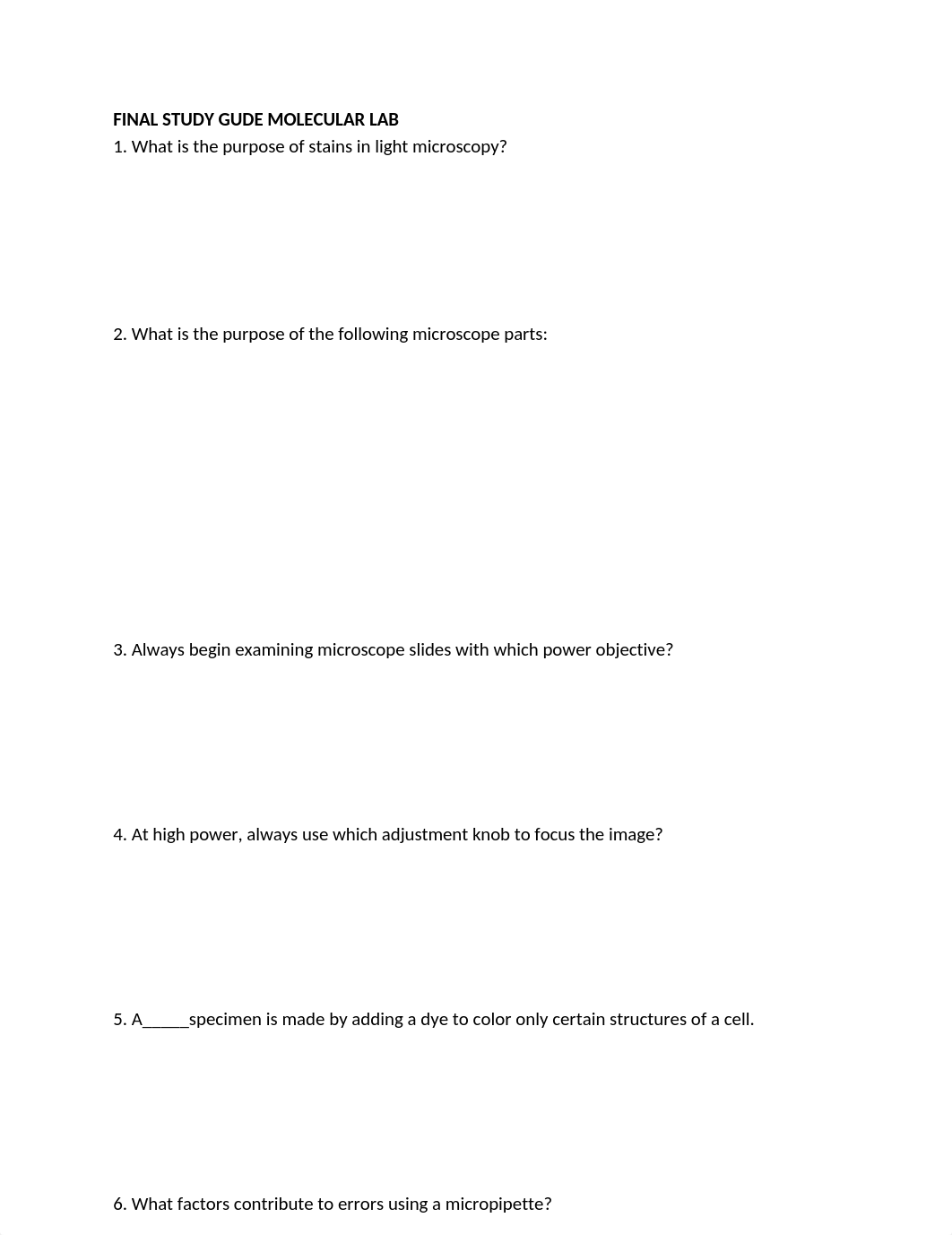 FINAL PRACTICAL STUDY GUIDE MOLECULAR LAB word doc.docx_dmek2vr6n2o_page1