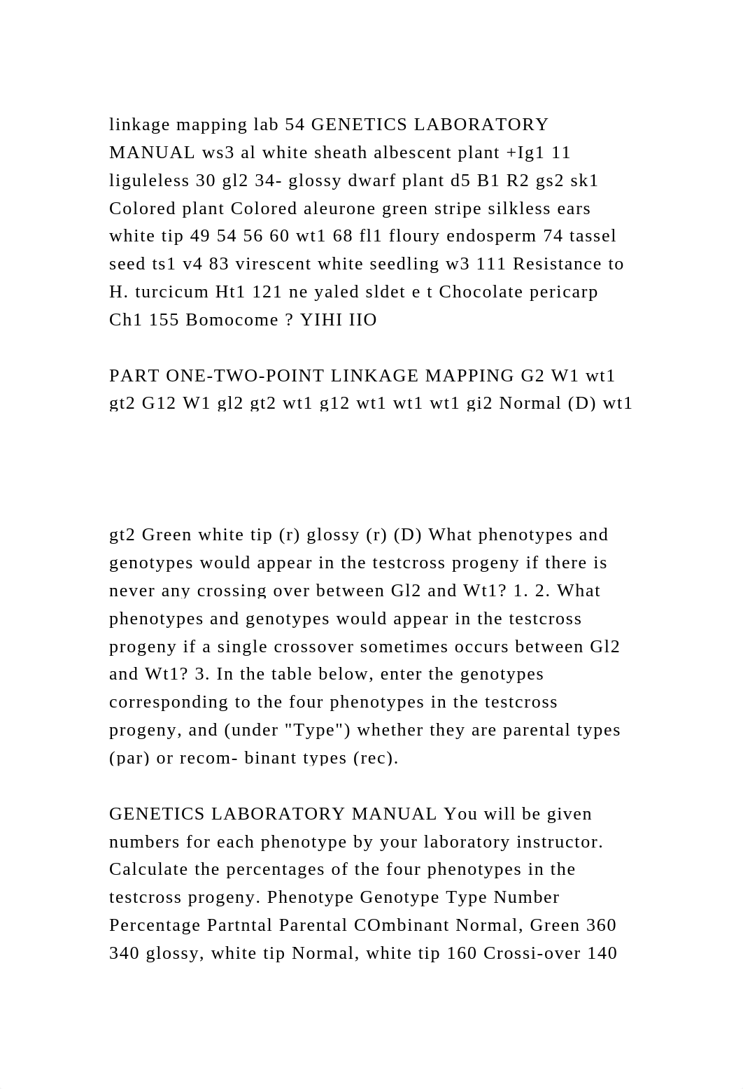 linkage mapping lab 54 GENETICS LABORATORY MANUAL ws3 al white sheat.docx_dmevh2pp6wk_page2