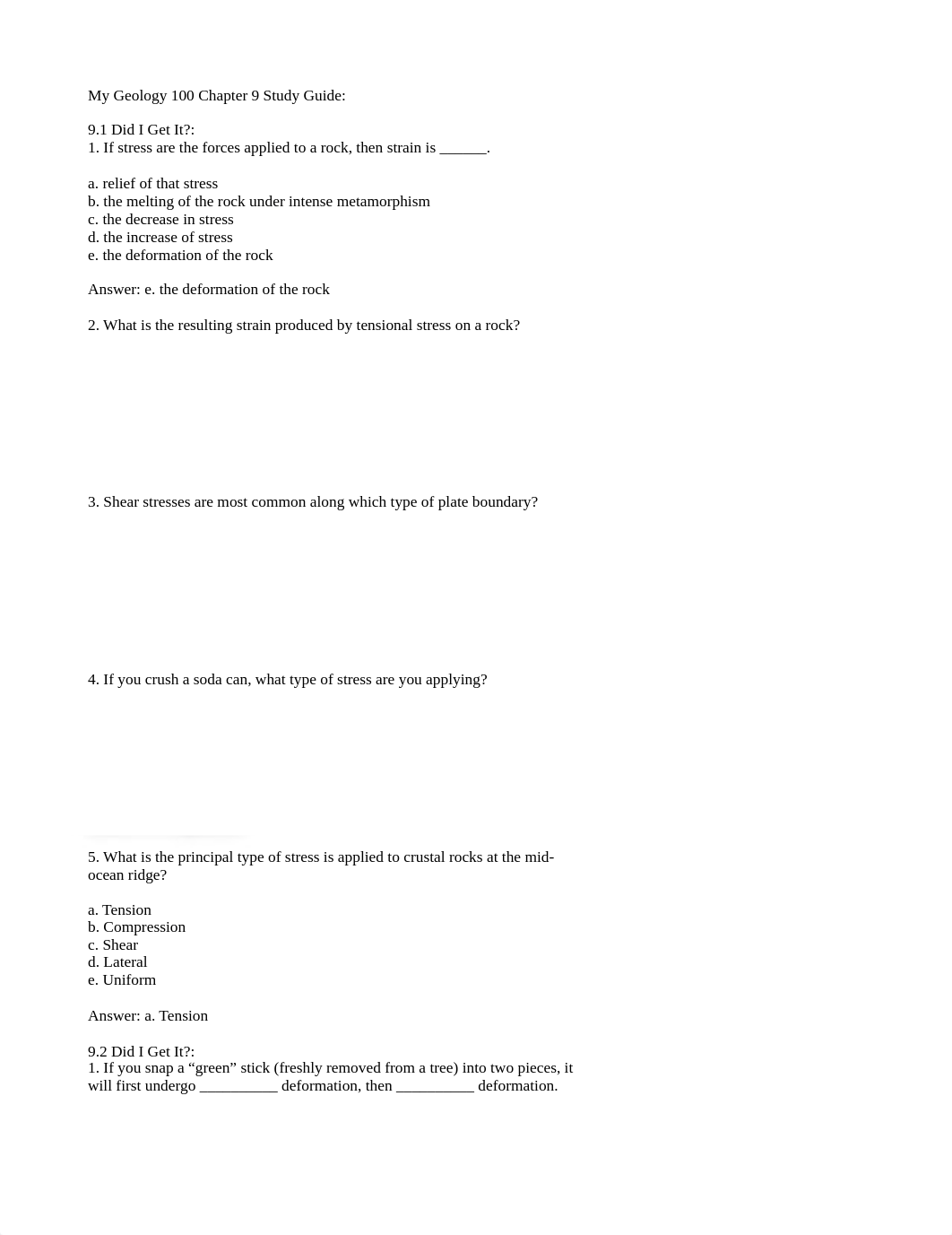 My Geology 100 Chapter 9 Study Guide.txt_dmew6rdx2l2_page1