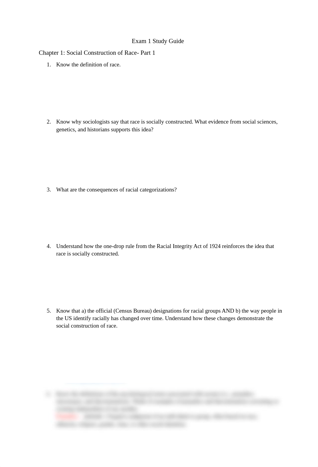 Exam 1 Study Guide Racism Class.docx_dmex3019zky_page1