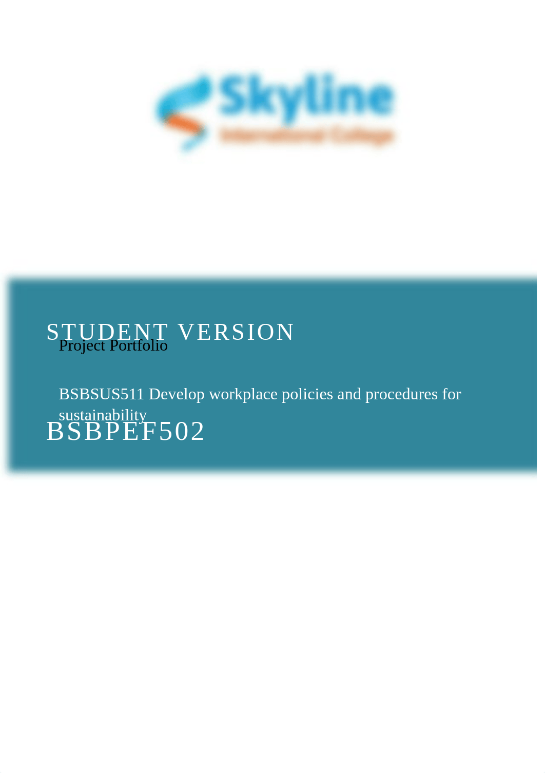 BSBSUS511 Project Portfolio.docx_dmf94csniro_page1