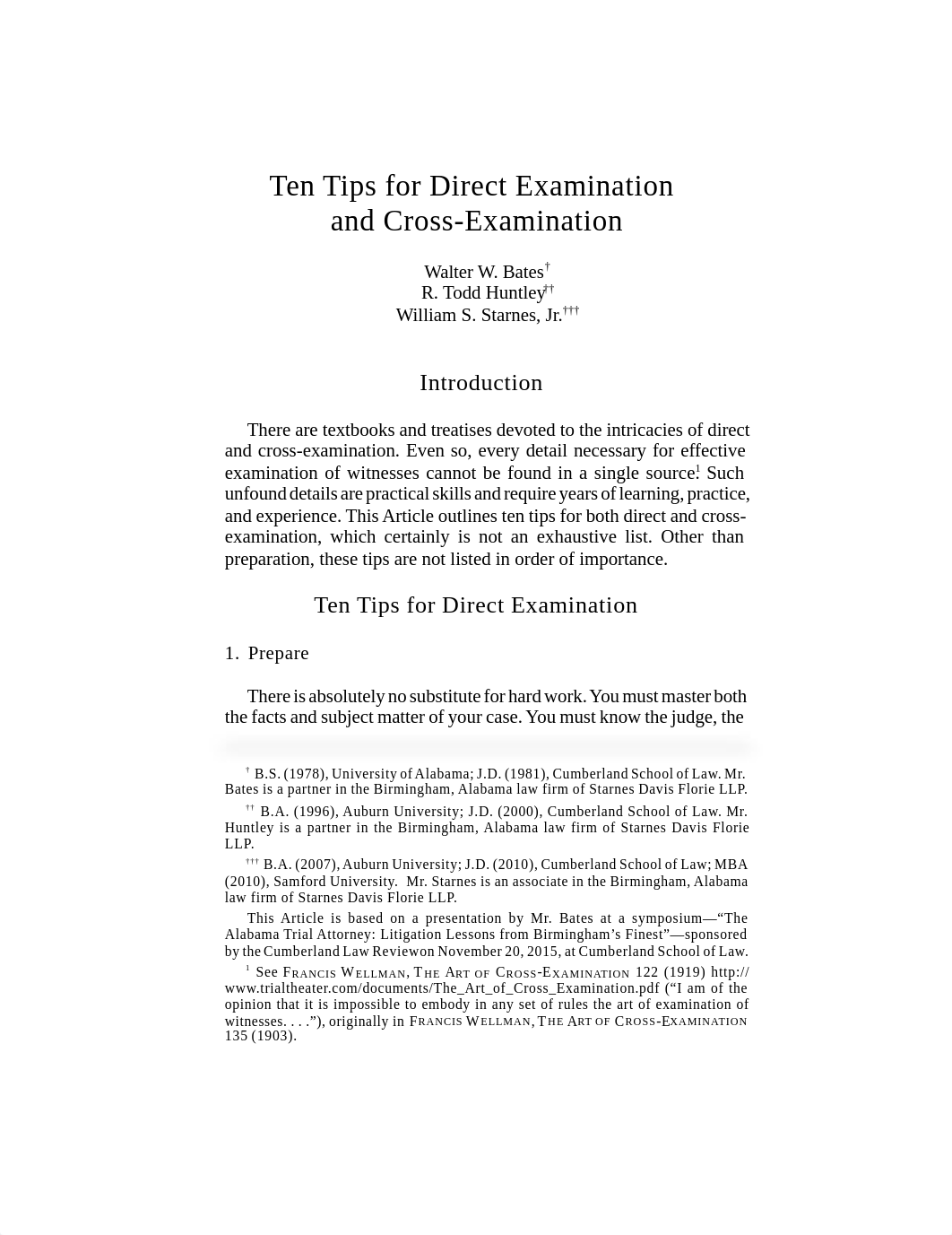 Trial - Ten Tips for Direct Examination and Cross-Examination2015.pdf_dmfc0bvrhsg_page1