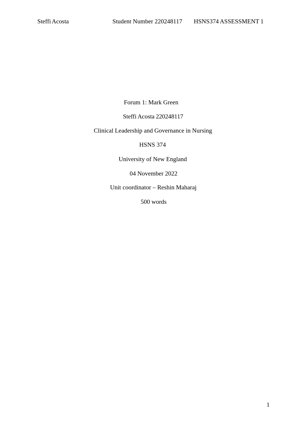 HSNS 374 Assessment 1 Forum Steffi Acosta 220248117.docx_dmfgixzsqyj_page1