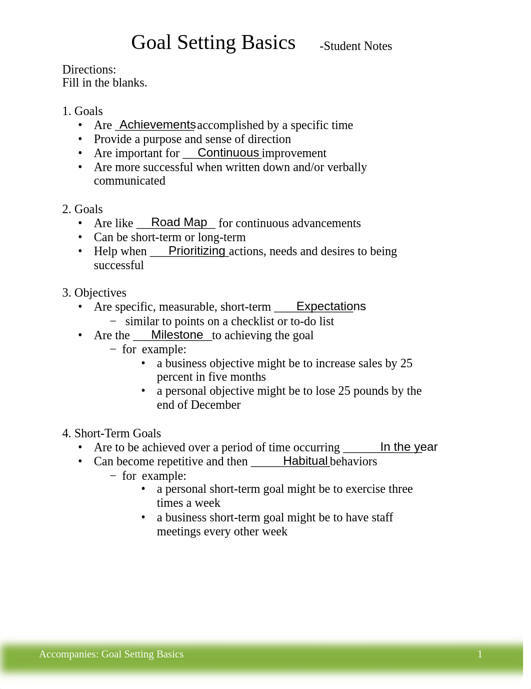 JUSTIN ROBINSON - Student Notes  Goal Basics.pdf_dmfrt6974yy_page1