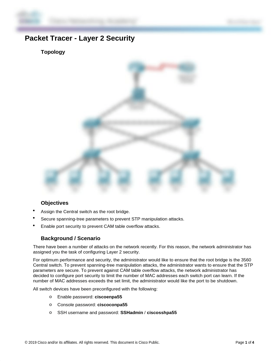 6.3.1.2 Packet Tracer - Layer 2 Security-Amyan Noah CNS 181.docx_dmgnnzu7mac_page1