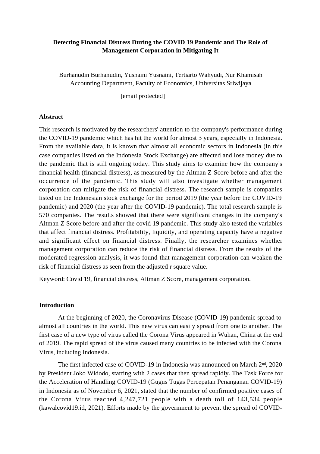 Detecting Financial Distress During the COVID 19 Pandemic and The Role of Management Corporation in_dmgwaycwc0f_page1