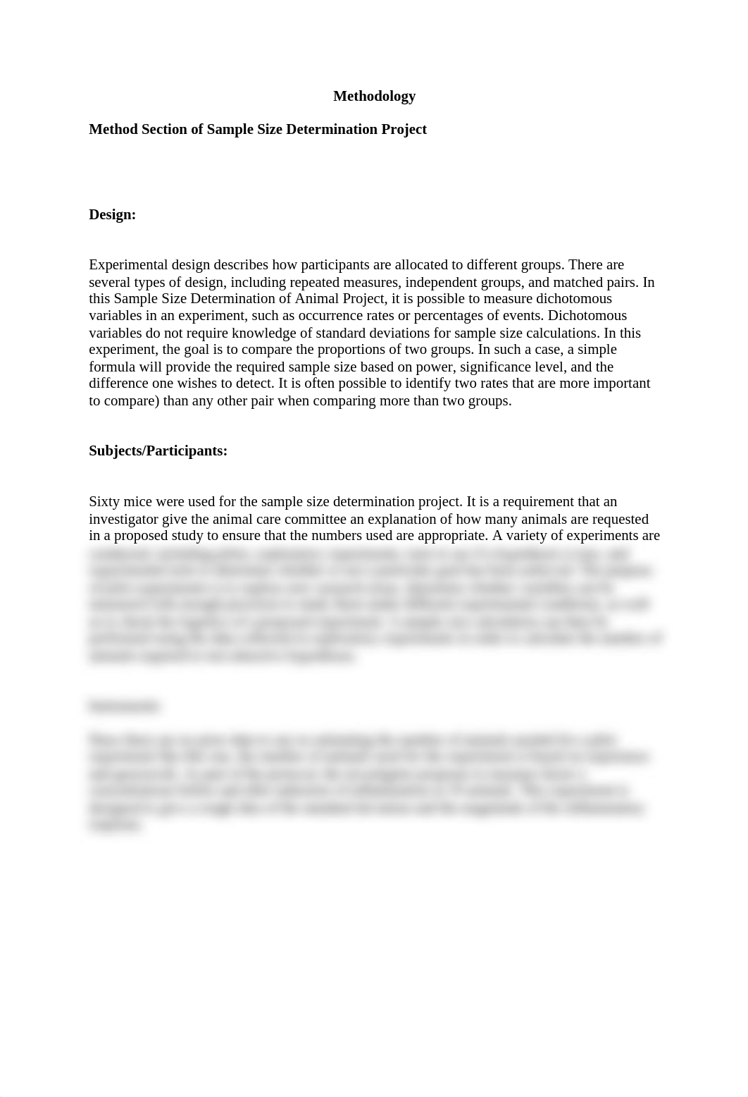 Research Design - 5.2 Assignment - Method Section of Course Project - Methodology By Tommie Bledsoe._dmgwot2mhk4_page1