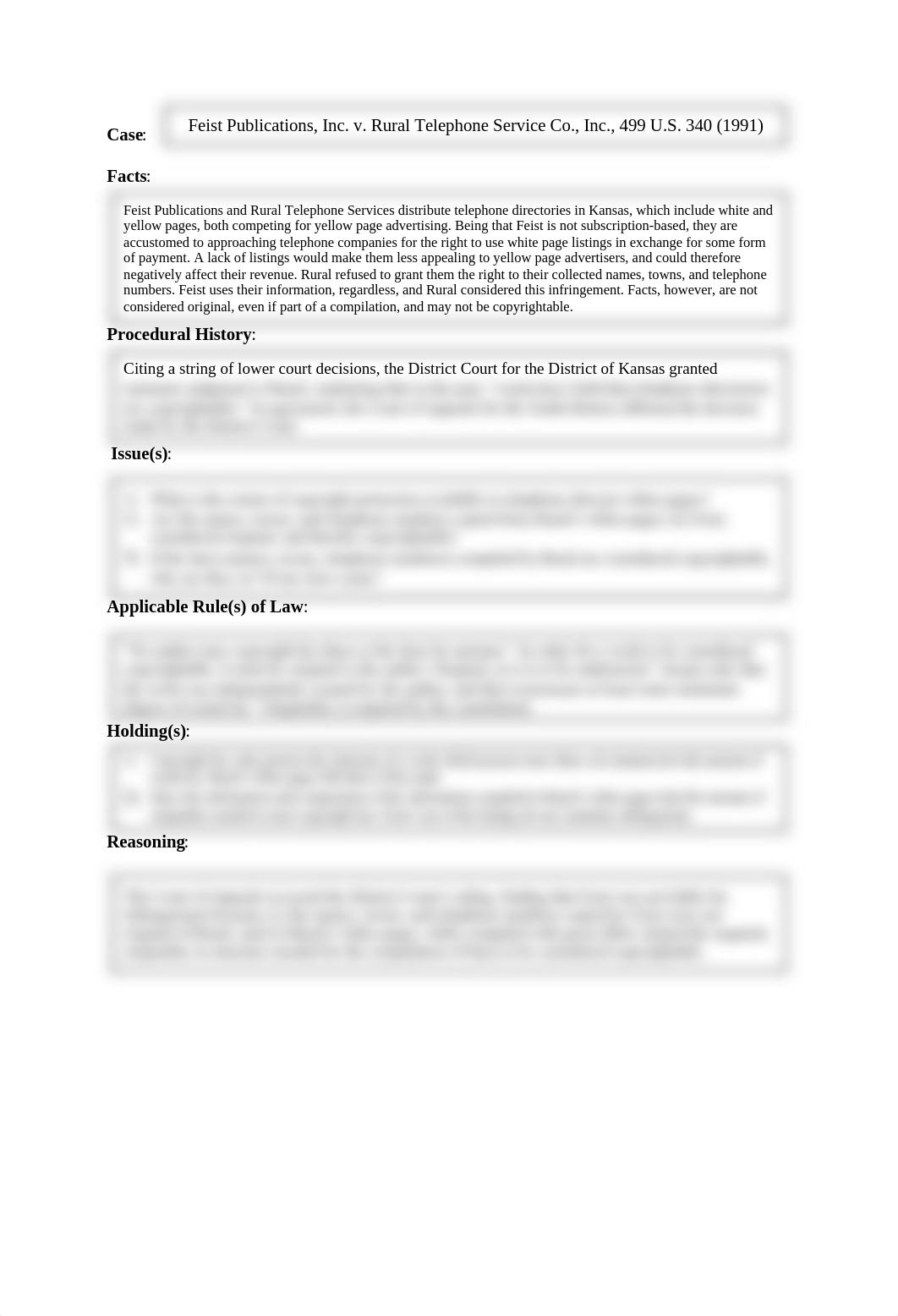 Feist Publications, Inc. v. Rural Telephone Service Co. Brief (1).docx_dmh203uz254_page1