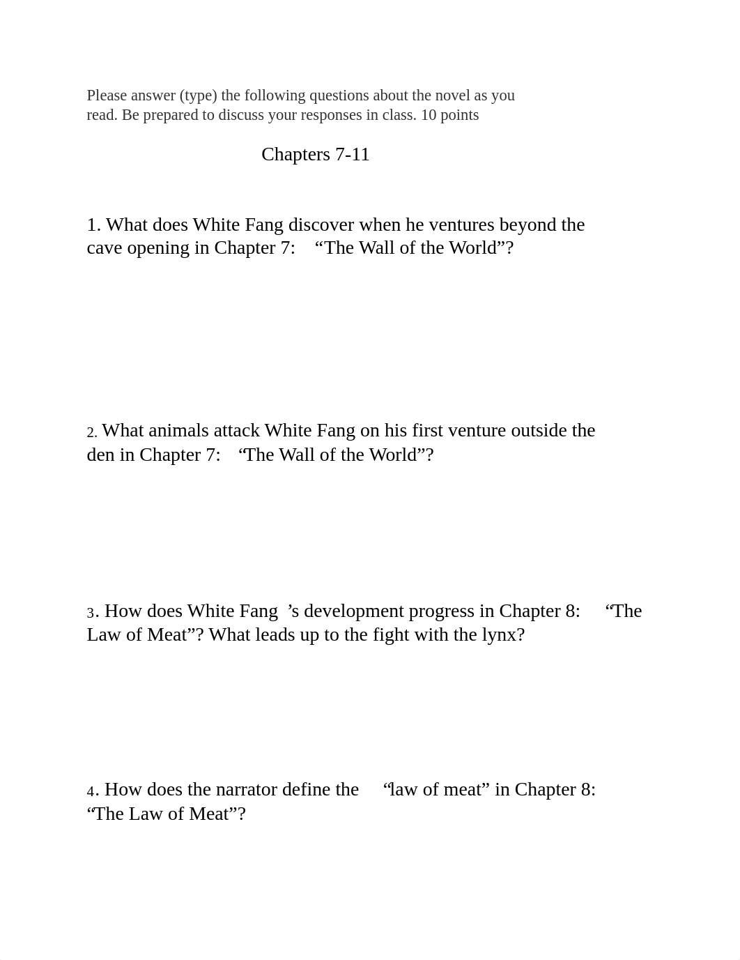 White Fang DIscussion Questions.pdf_dmh6jc7o8sh_page1