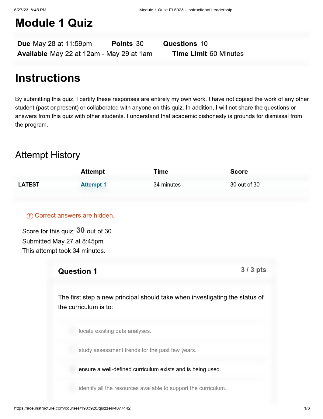 Module 1 Quiz_ EL5023 - Instructional Leadership.pdf_dmhe4jsa7to_page1