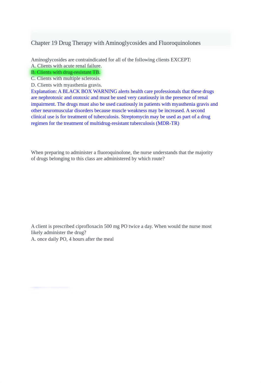 Drug Therapy with Aminoglycosides and Fluoroquinolones.docx_dmi378pblol_page1