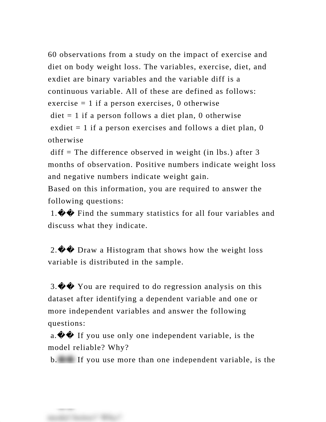 60 observations from a study on the impact of exercise and diet on b.docx_dmicru38qk8_page2