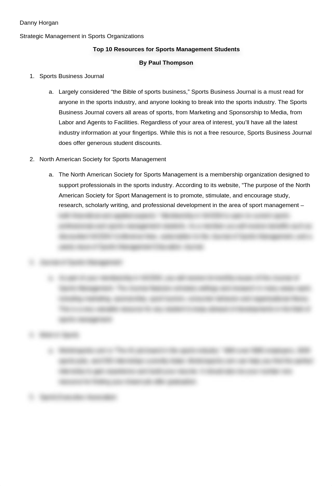 Strategic Management in Sports Organizations Top Resources for Sports Management Students_dmikrc5oh6s_page1