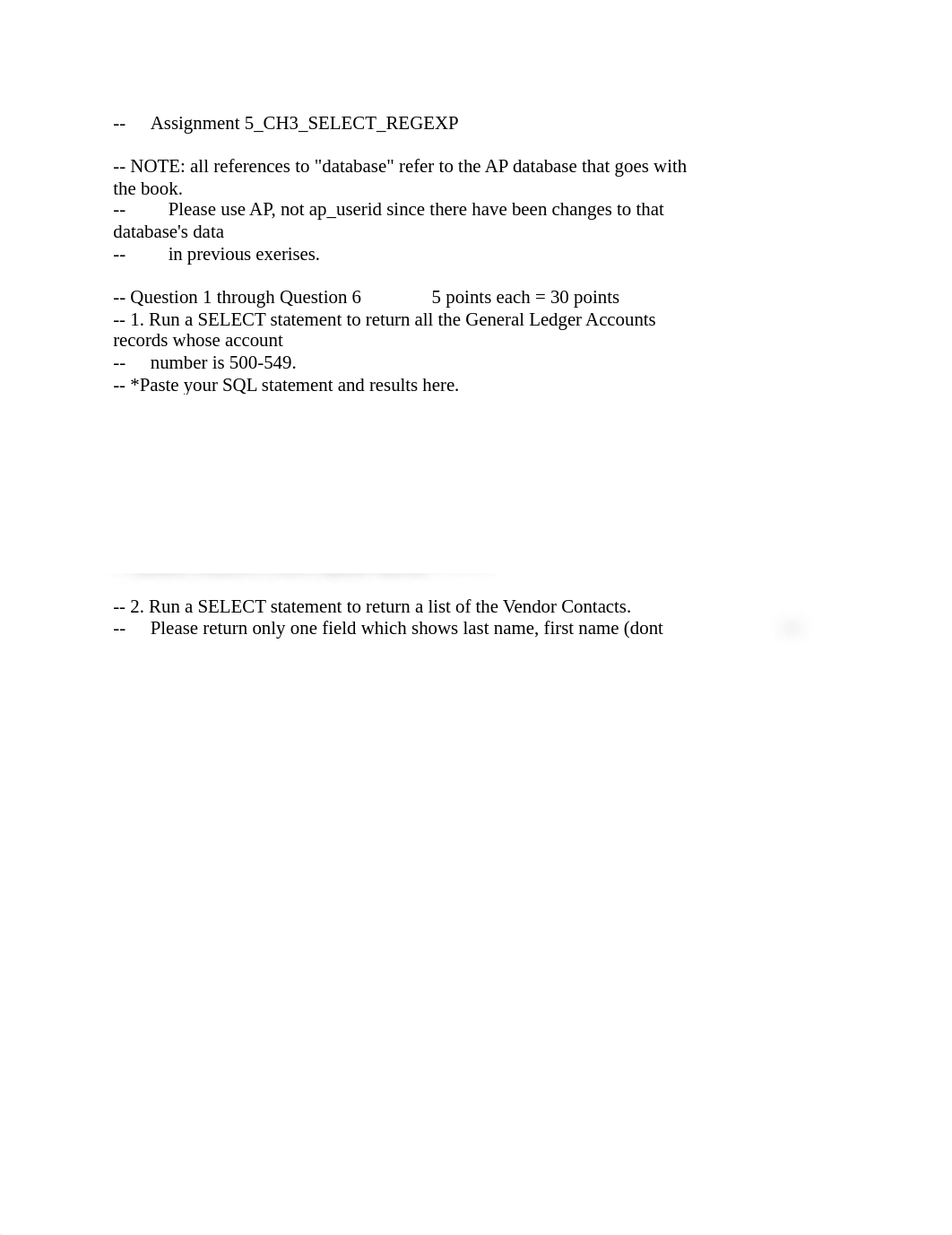 Assignment 5_CH3_SELECT_REGEXP_dmiueqnvkul_page1