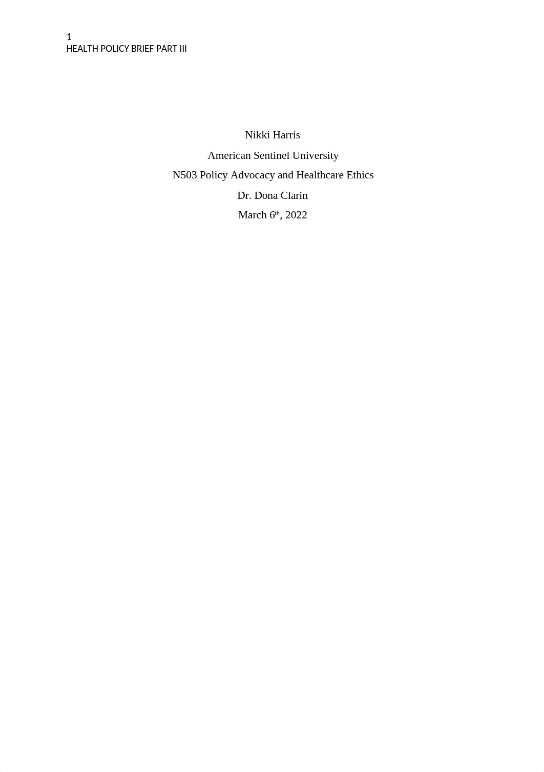 Part 3 Health Policy Brief Part III opioid use in minnesota.docx_dmiyram3vjw_page1