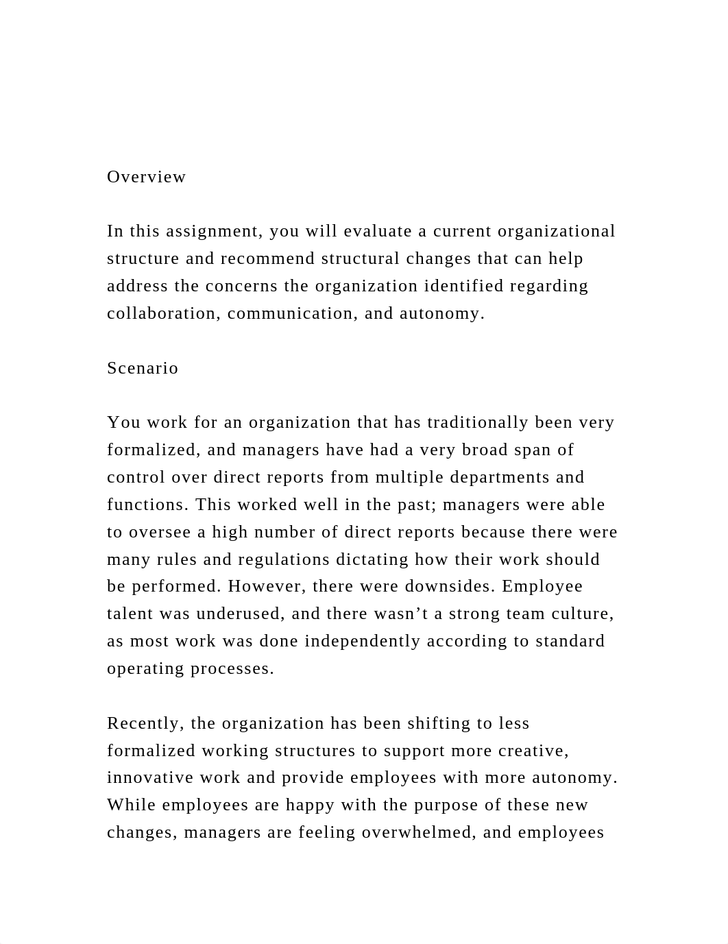 OverviewIn this assignment, you will evaluate a current orga.docx_dmj5dwye163_page2