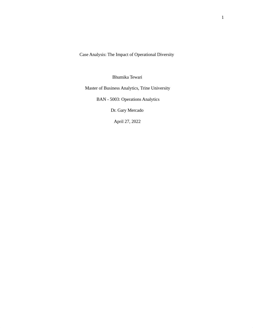 Case Analysis - The Impact of Operational Diversity.docx_dmjc4d4p3cd_page1