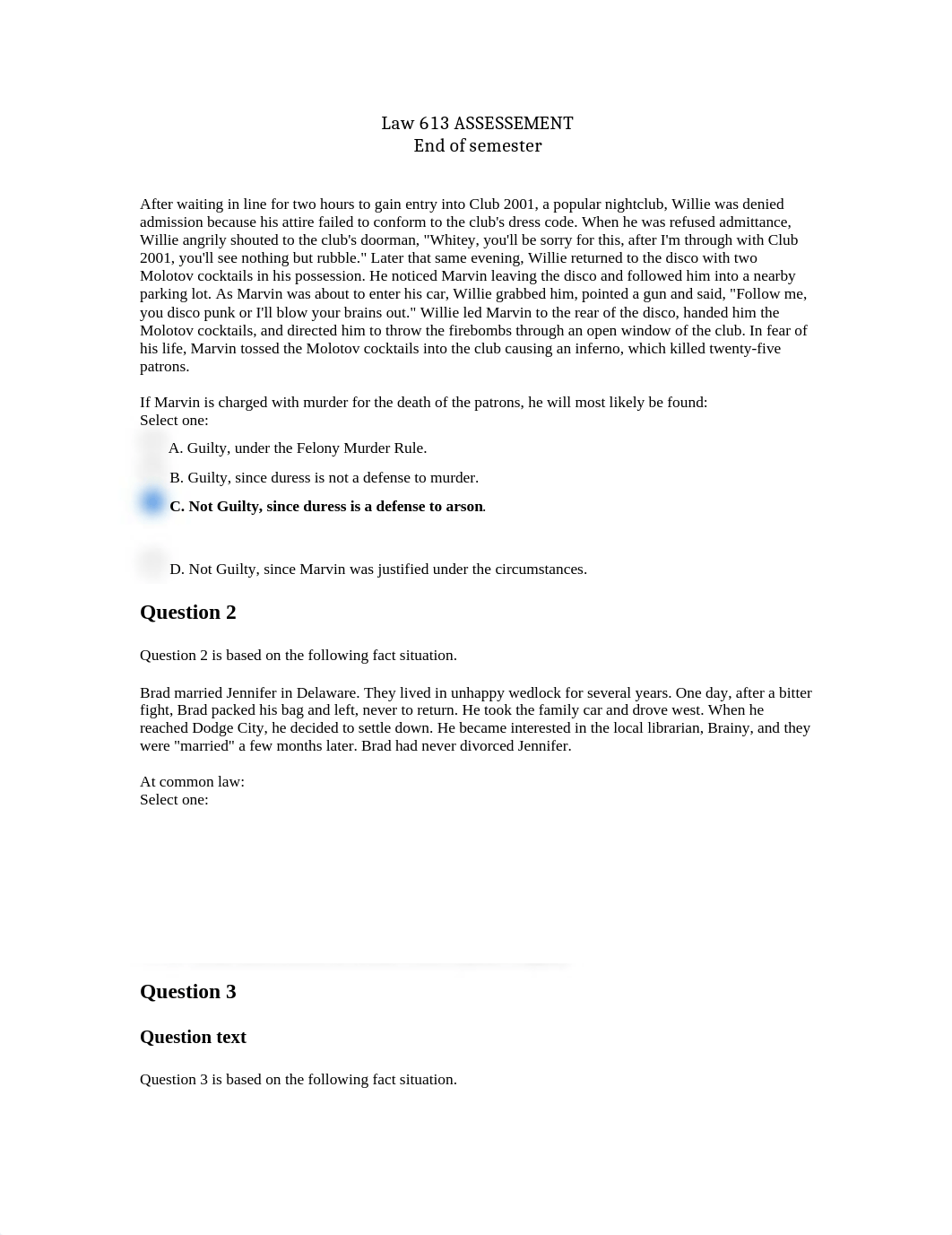 Law 613 ASSESSEMENT END OF SEMESTER.docx_dmjchornnap_page1
