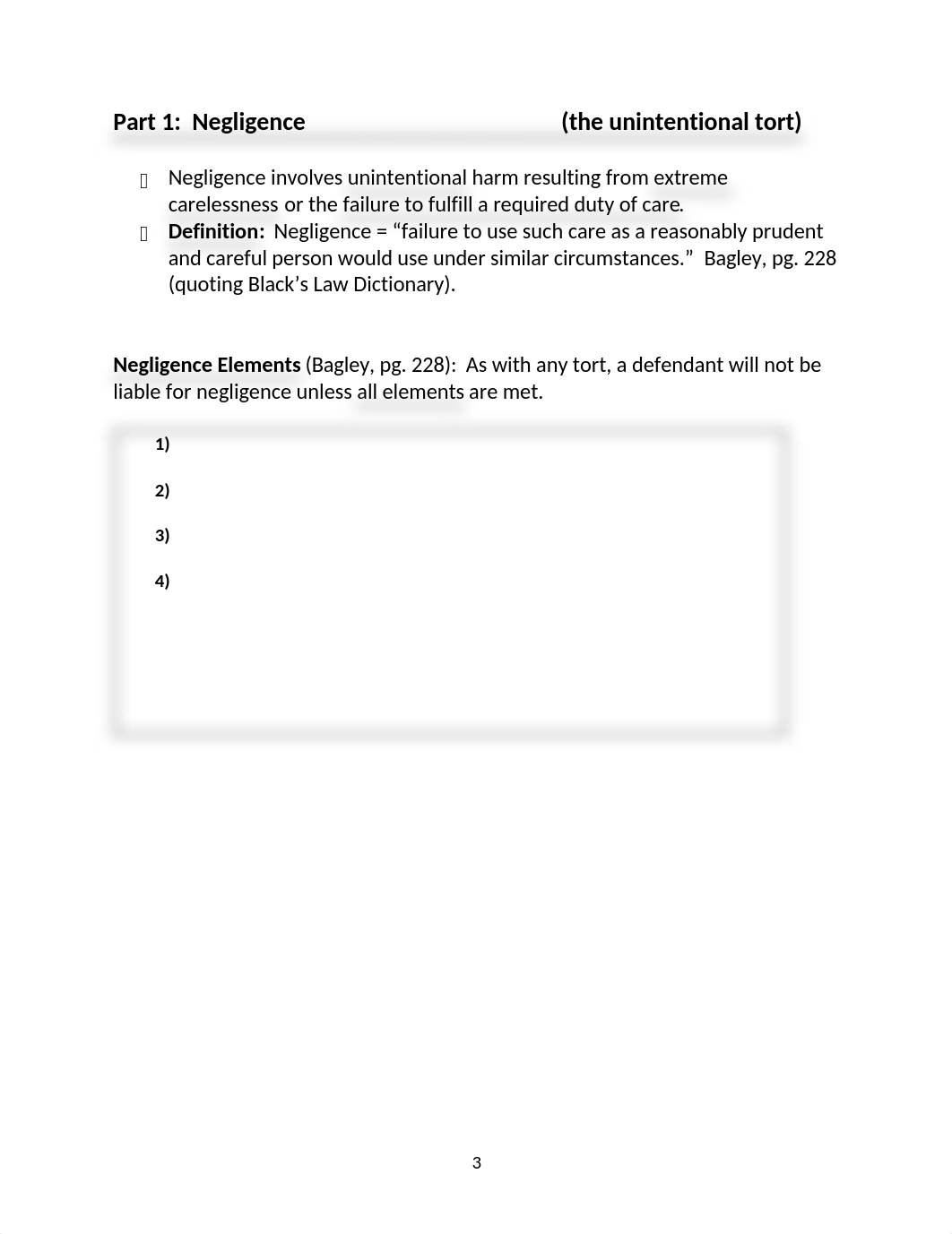 Class 2A - Torts Handout #1 - Negligence BLANKS (1-15-22).docx_dmjhjslhxd3_page3