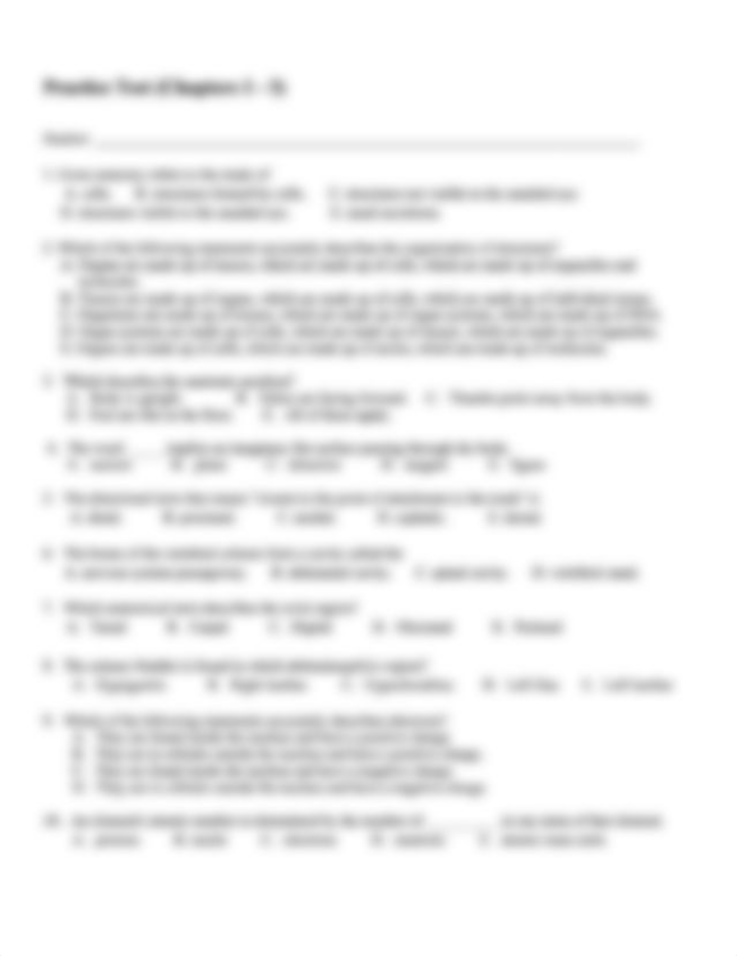 Practice Test (Chapters 1 - 3) - 22FA BIO-144-201 - Human Anatomy and Physiology I with Rocco.pdf_dmjivkanp1g_page1