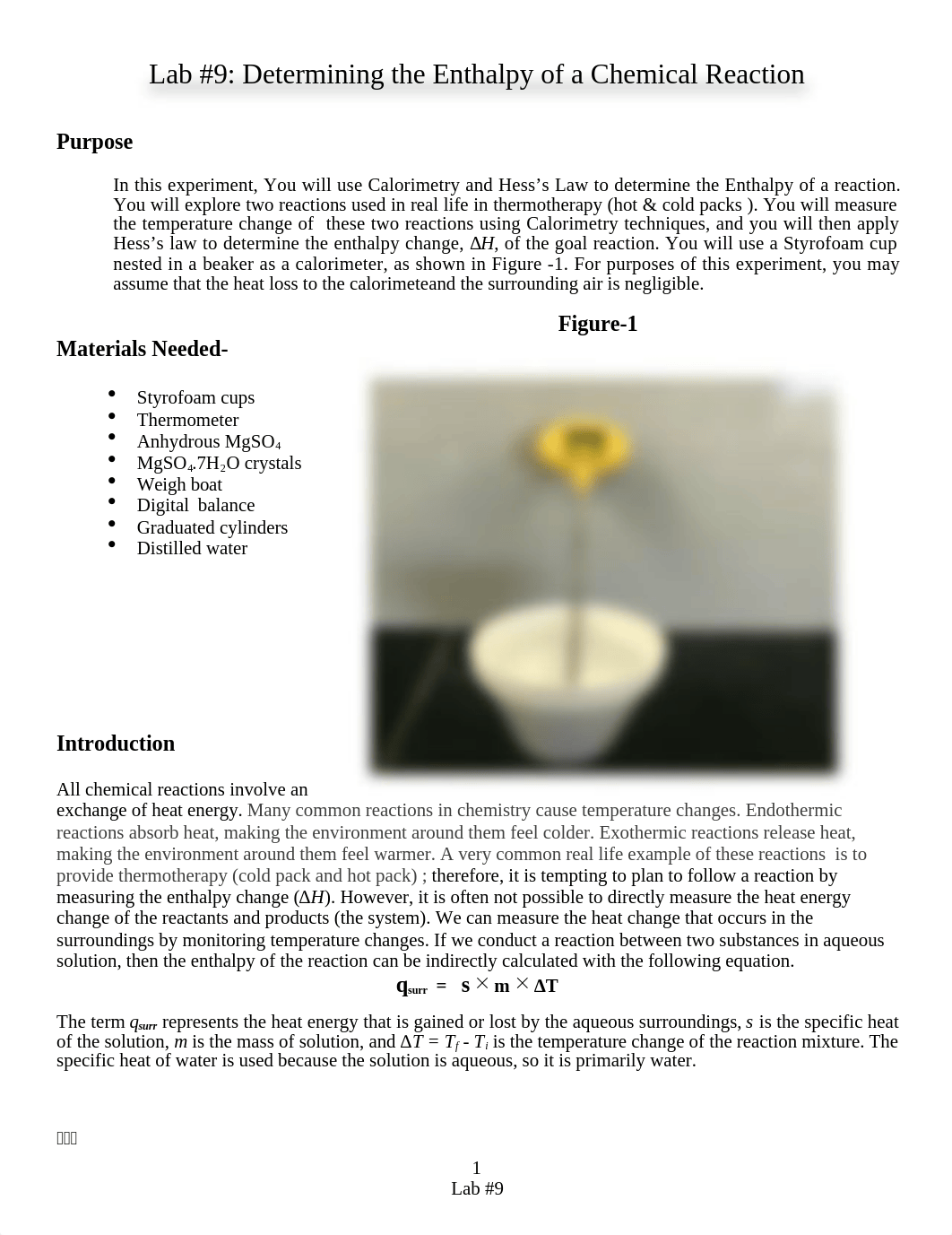 Lab#9 Enthalpy Lab Modified.docx_dmjwza7o9es_page1