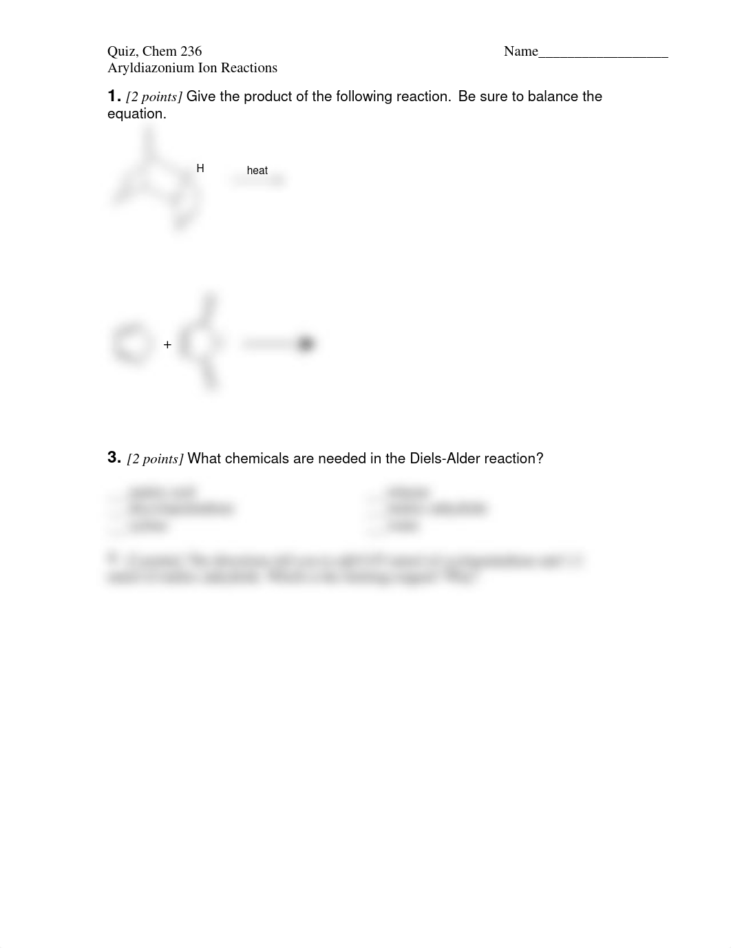 Quiz Diels-Alder Reaction Chem 236_dmk33qly2uj_page1