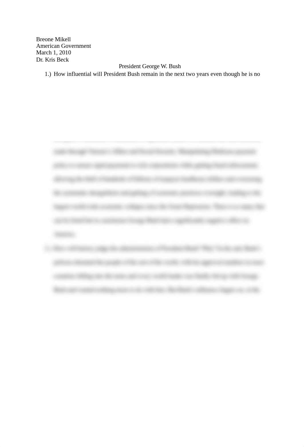 American Government Questions- President George Bush_dmk8o2lhcf5_page1