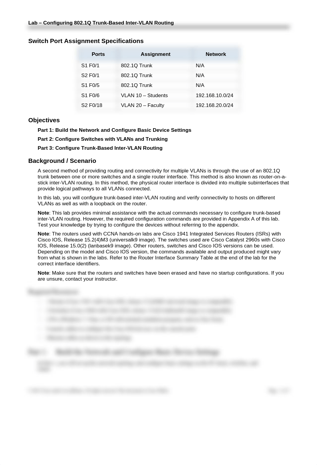 5.1.3.7 Lab - Configuring 802.1Q Trunk-Based Inter-VLAN Routing_dmkde87nhgg_page2