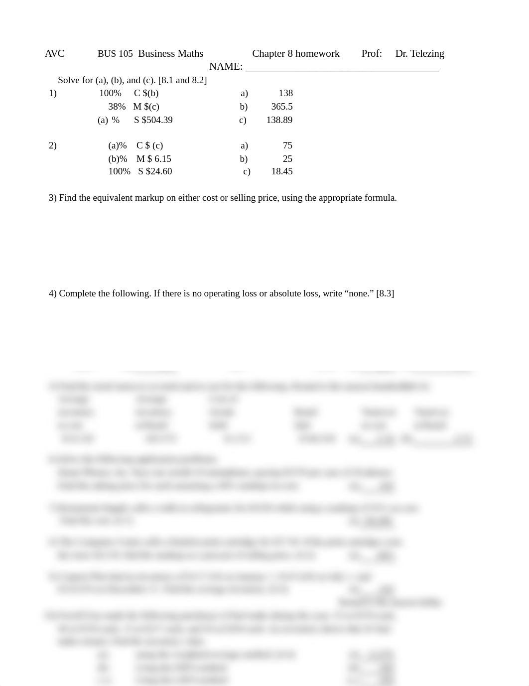 BUS 105 Chapter 8 Homework.xlsx_dmkohano93t_page1