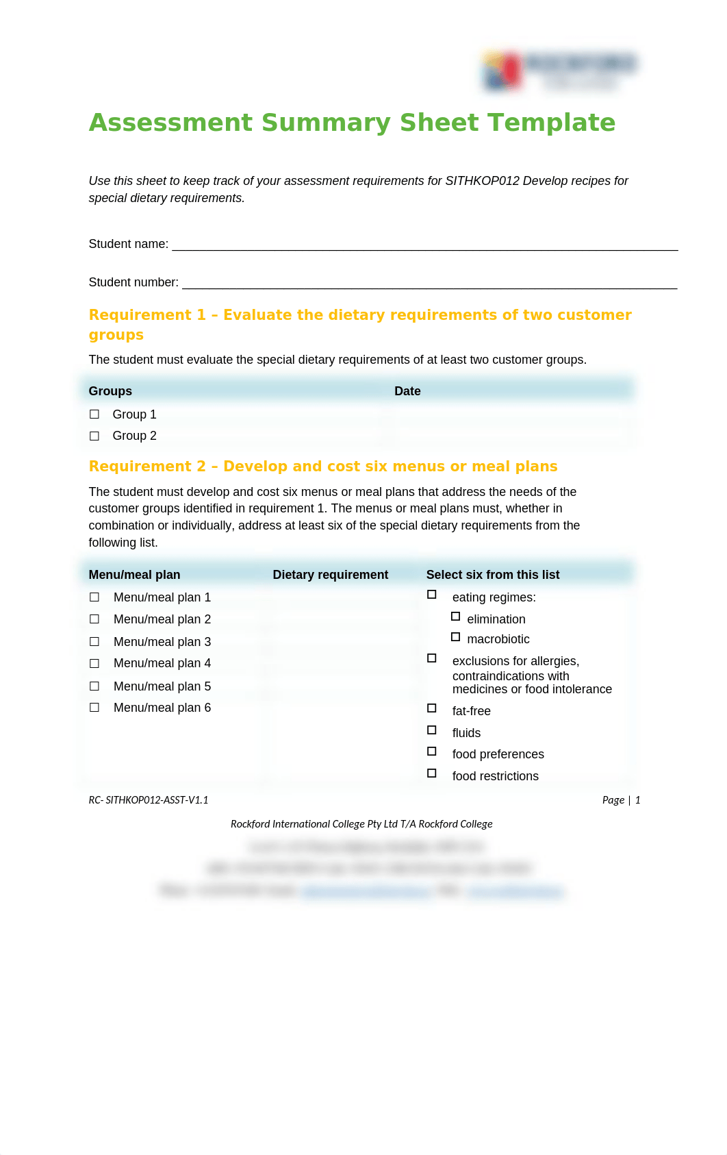 SITHKOP012 Assessment Summary Sheet Template.docx_dmkqhate0l8_page1