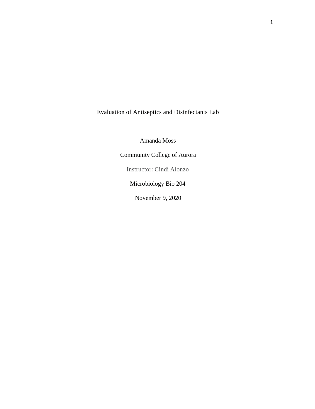 Formal lab report for Micro Evaluation of antiseptics and disinfectants.docx_dmkr7cn42qu_page1