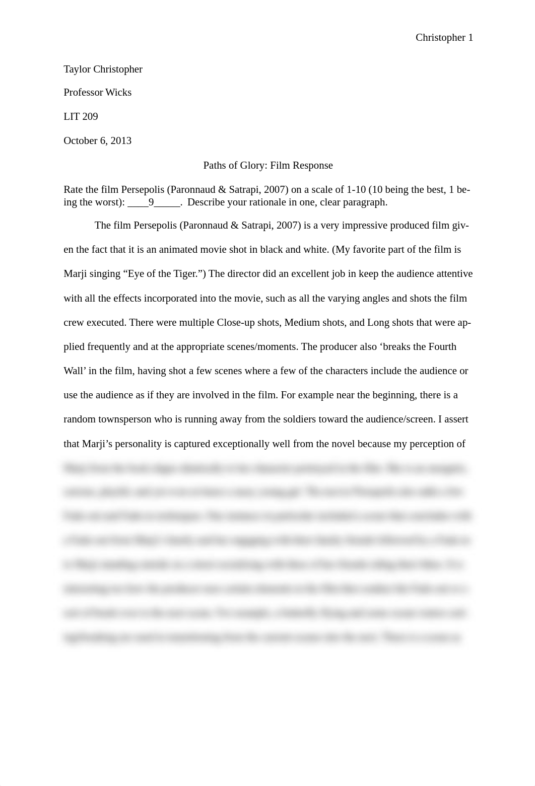 LIT209 Film Response Persepolis_dmkzffj52uv_page1