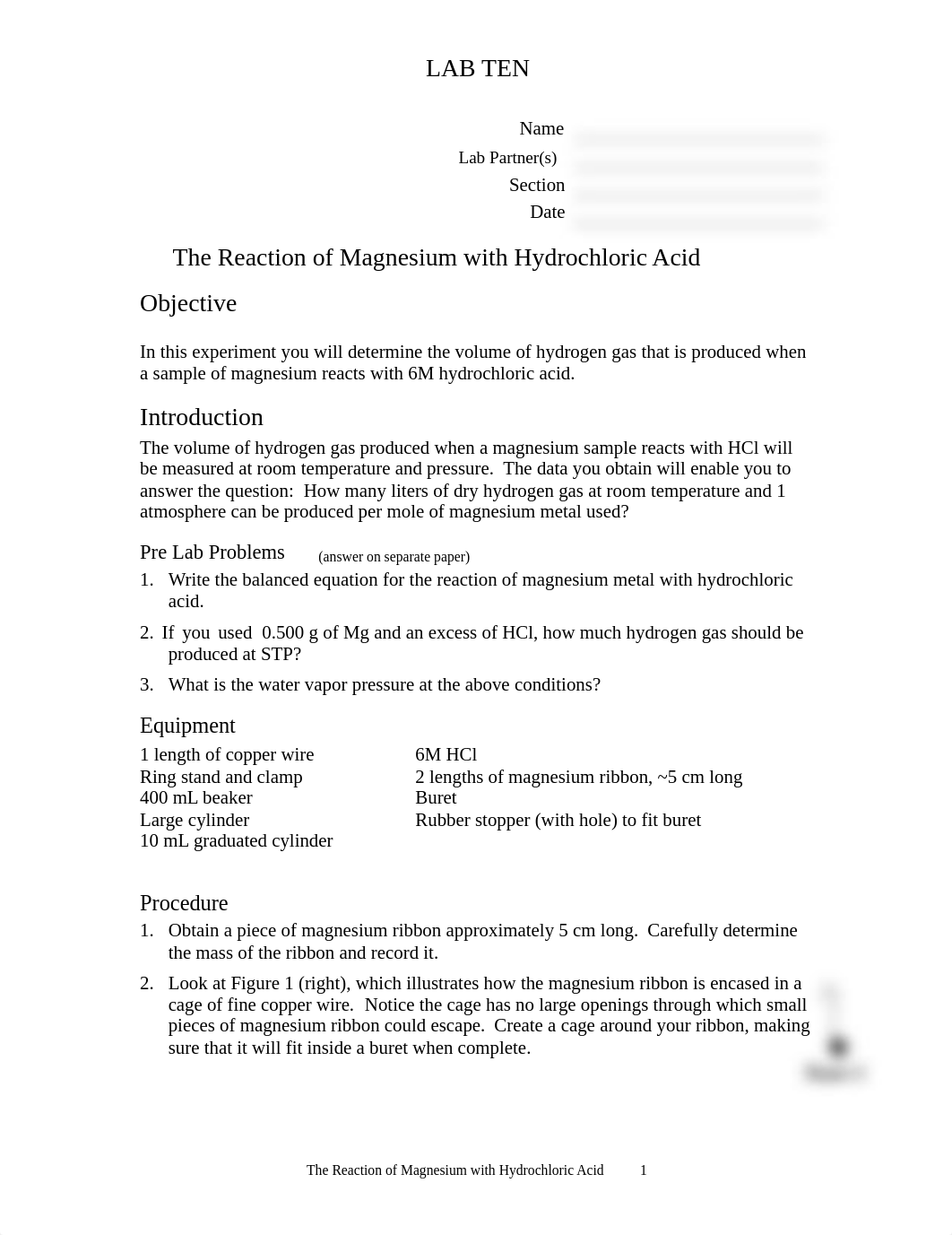 Lab 10 Reaction of Mg with HCl.pdf_dml1236g4id_page1