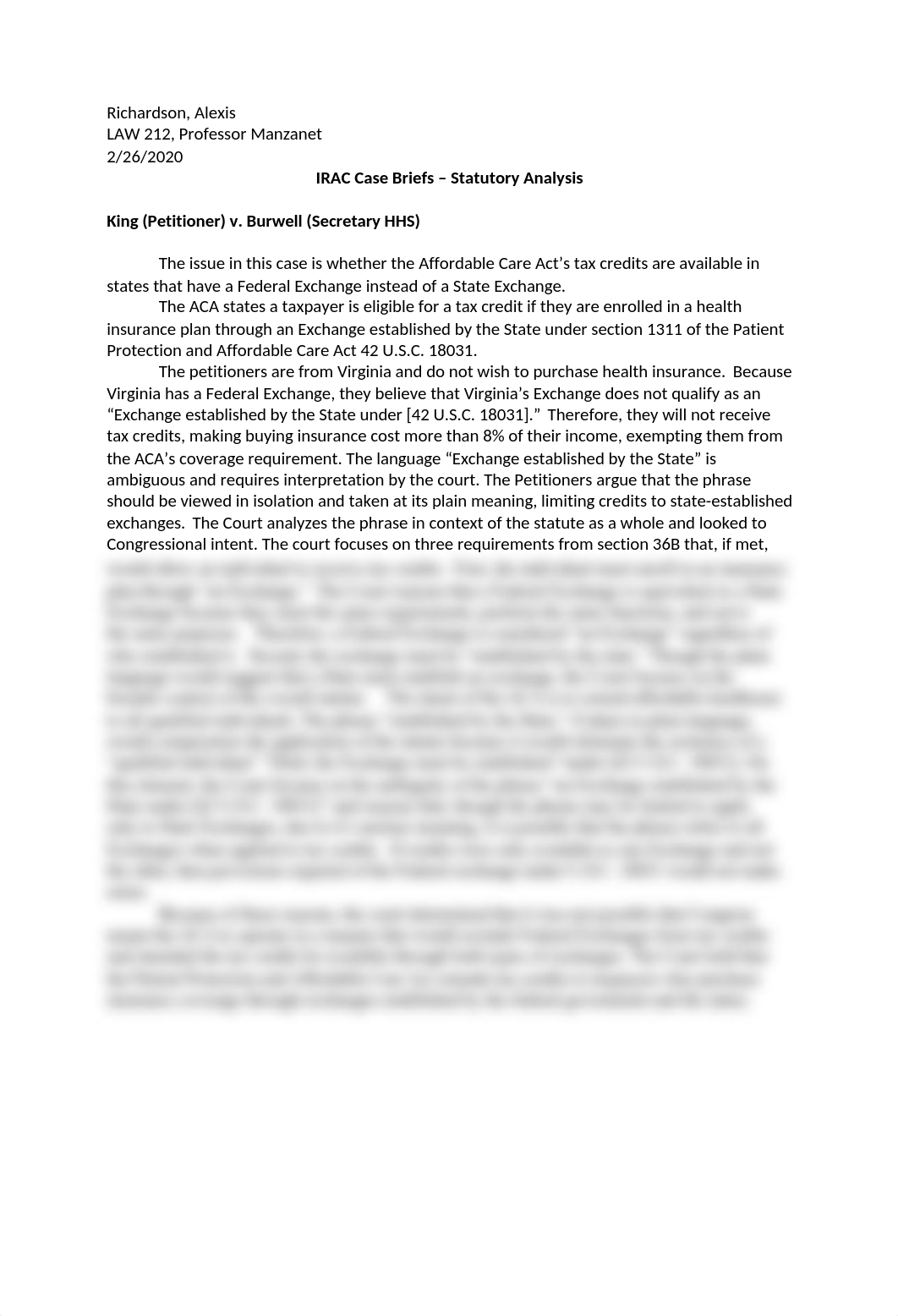 IRAC Brief - statutory analysis.docx_dml631915ex_page1