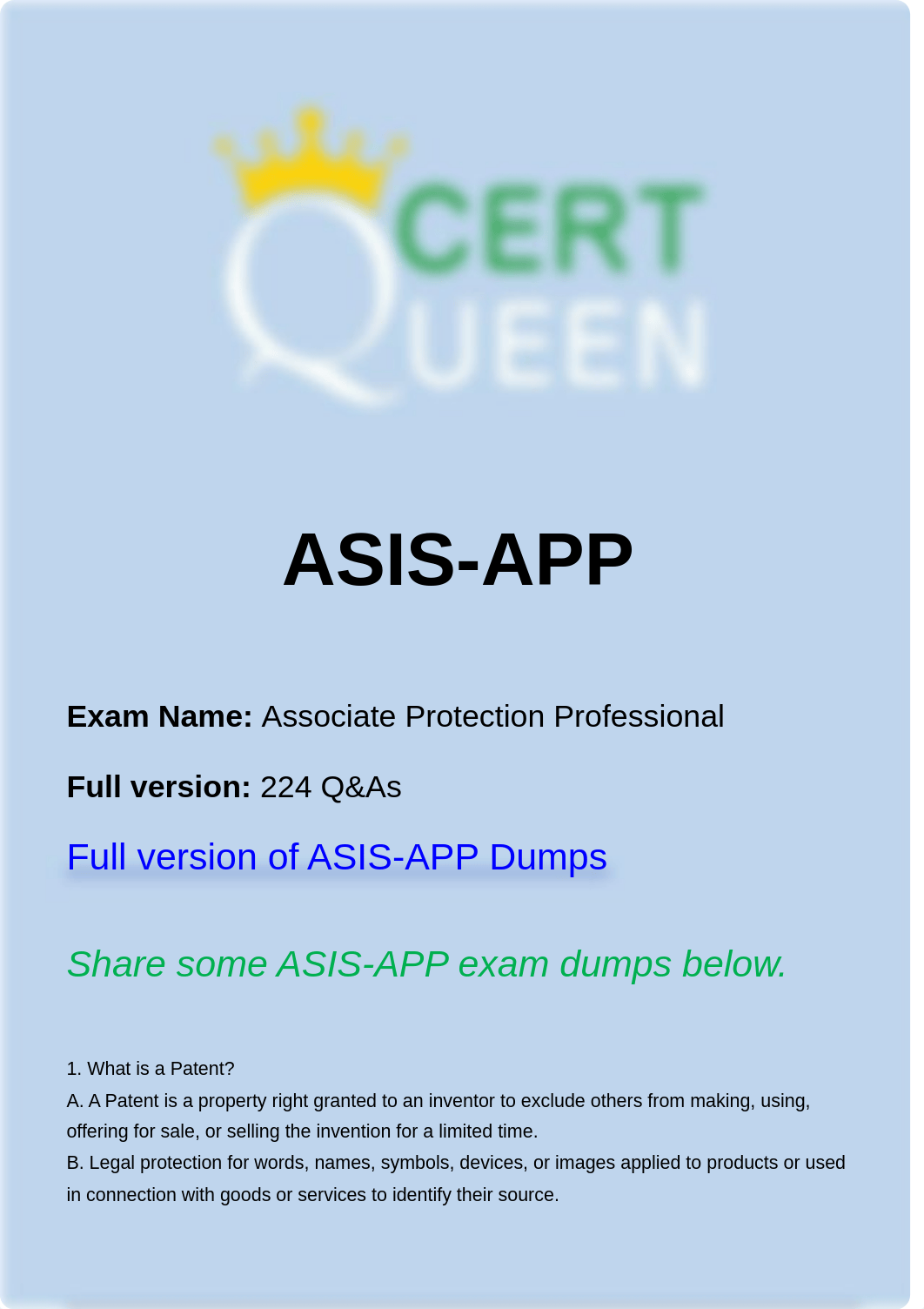 Associate Protection Professional ASIS-APP real questions.pdf_dmlbbg2zqrn_page1