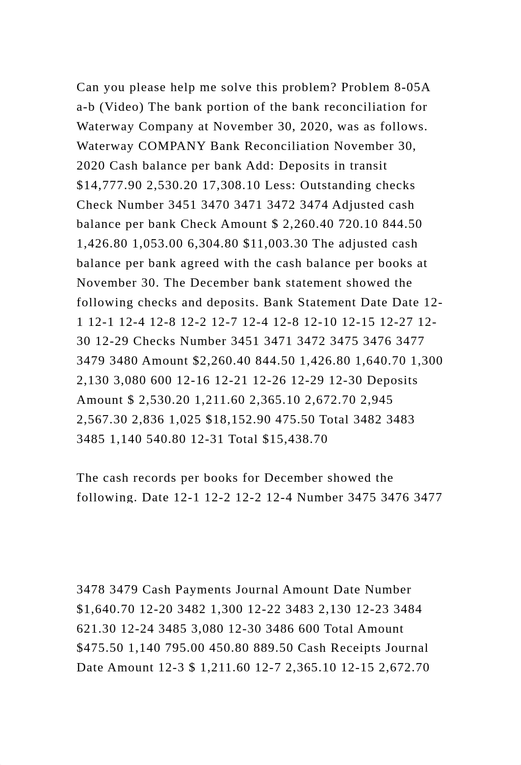 Can you please help me solve this problem Problem 8-05A a-b (Video).docx_dmlc43ojutg_page2