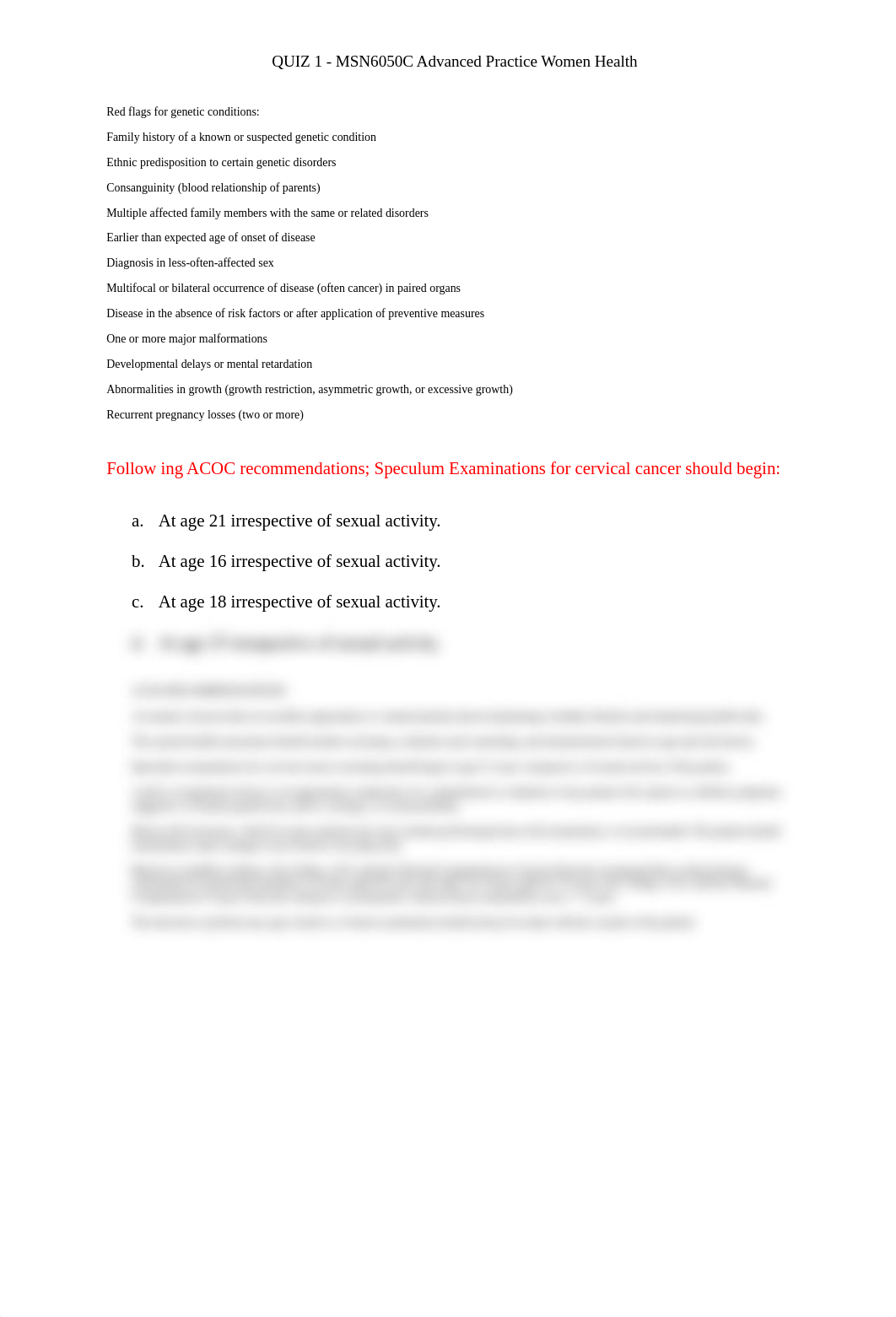 QUIZ 1 - MSN6050C Advanced Practice Women Health.docx_dmlc8brbyu9_page2