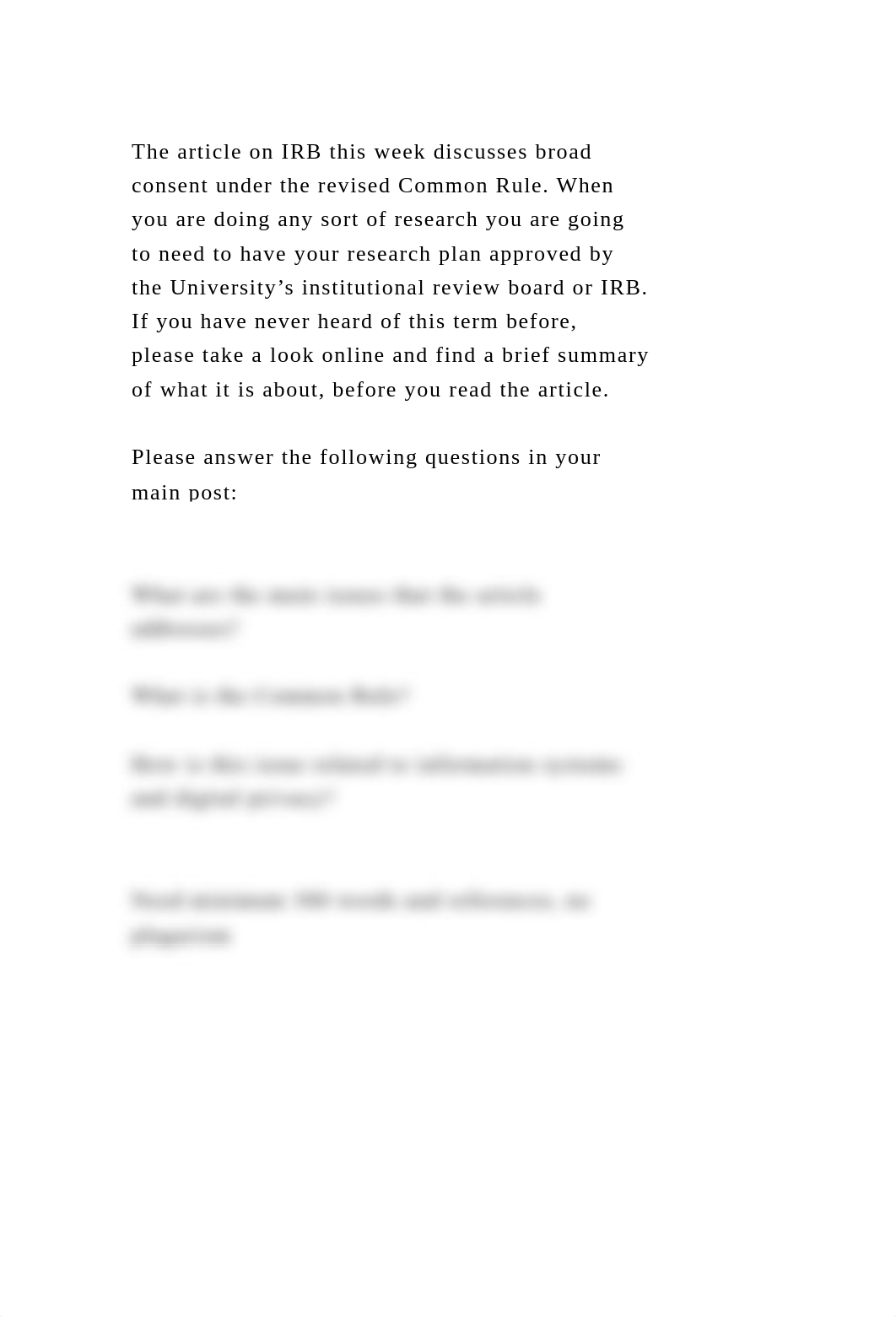 The article on IRB this week discusses broad consent under the revis.docx_dmlmv8z46l7_page2