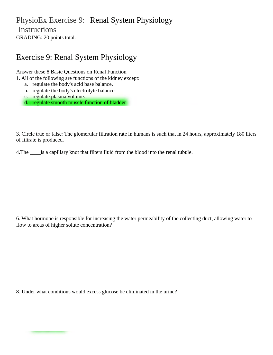 322 Lab5 PhysioEx Exercise 9 Renal System Physiology .docx_dmm23eazb26_page1