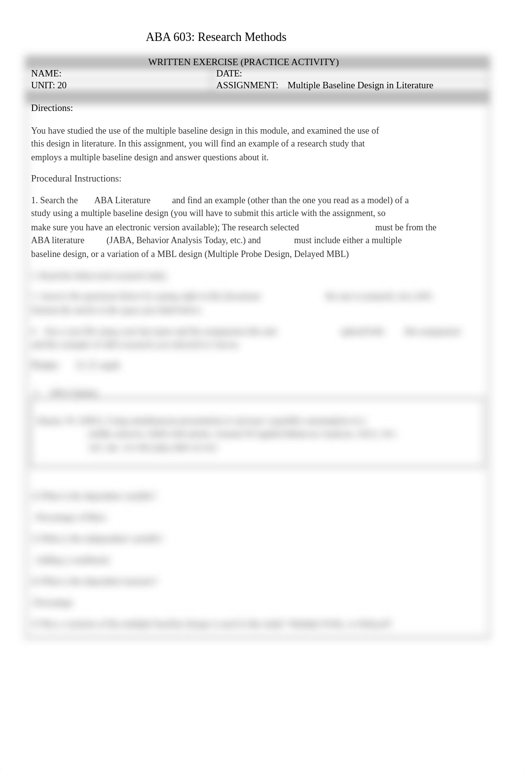 Clark_Unit 20 Multiple Baseline in Literature Written Exercise-1.docx_dmm368k8033_page1