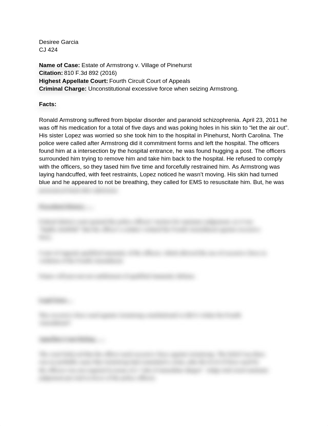 Estate of Armstrong v. Village of Pinehurst.docx_dmm6f4btigz_page1