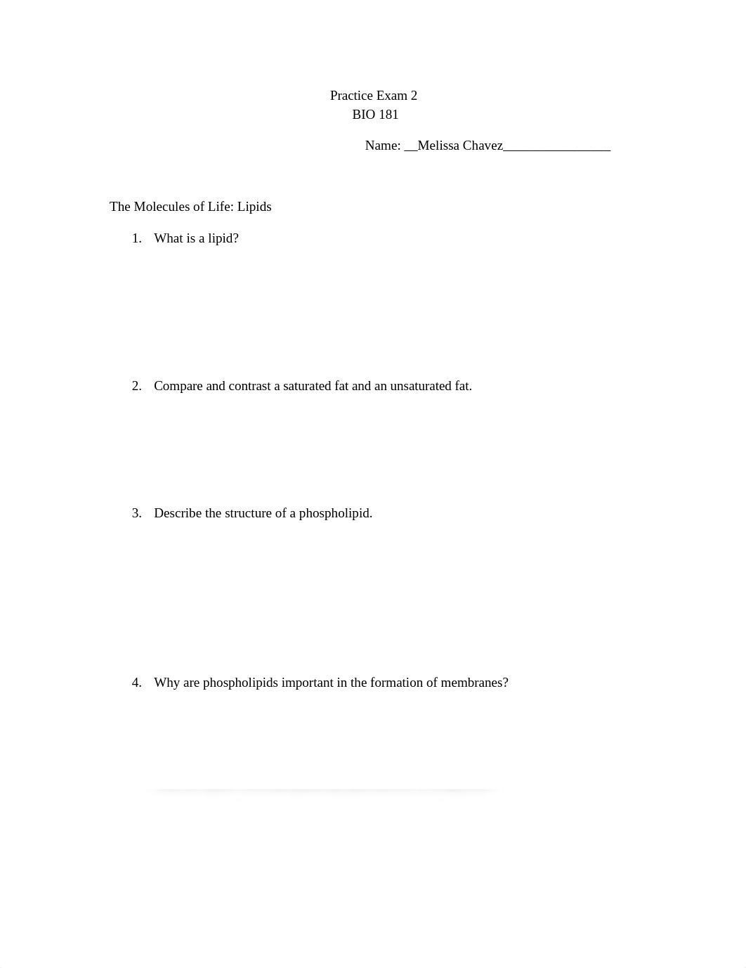 Practice Exam 2 (Lipids - Photosynthesis).docx_dmm7u50b9wp_page1