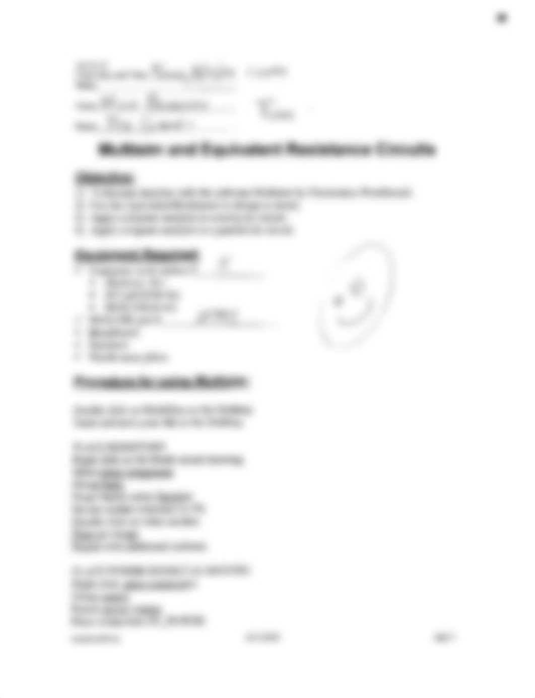 Multisim and Equivalent Resistance Circuits Lab_dmmb2861d1x_page1