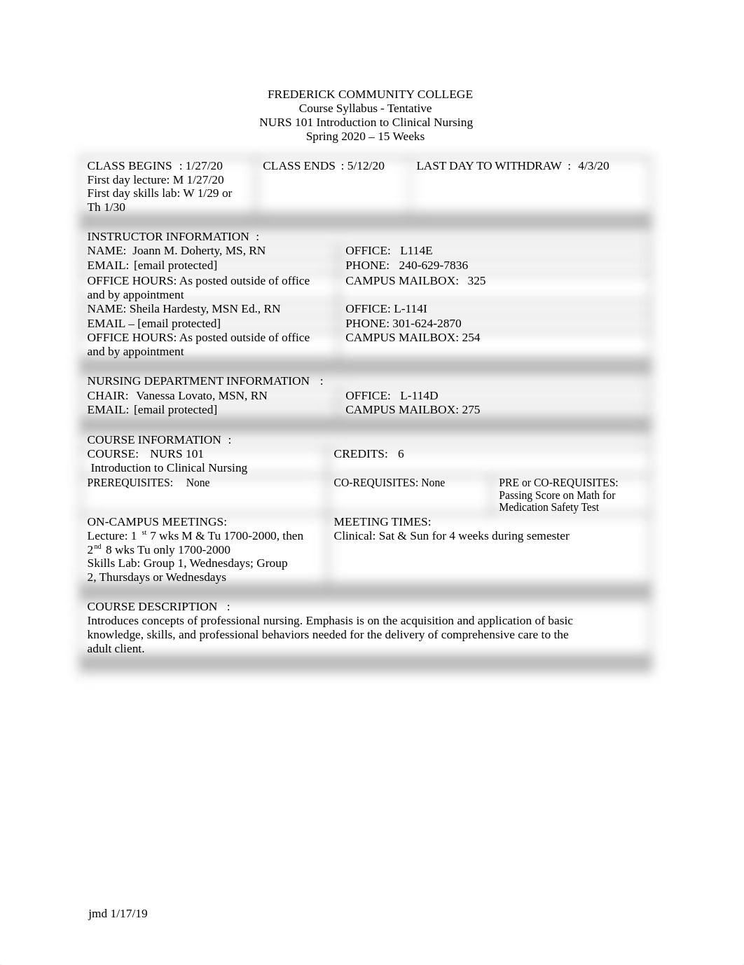 NURS 101 SP 20 Syllabus (3) (4).docx_dmmrjfzj54m_page1