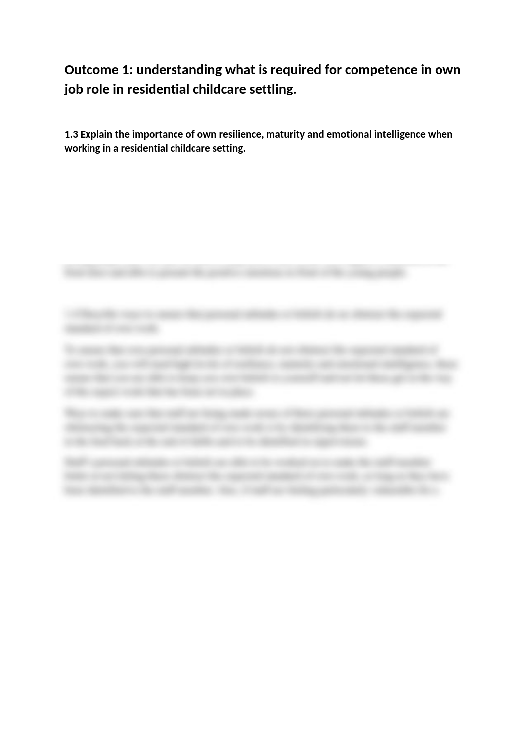 Outcome 1 understand what is required for competence in own job role in a residential childcare sett_dmmy8ojjt8z_page1