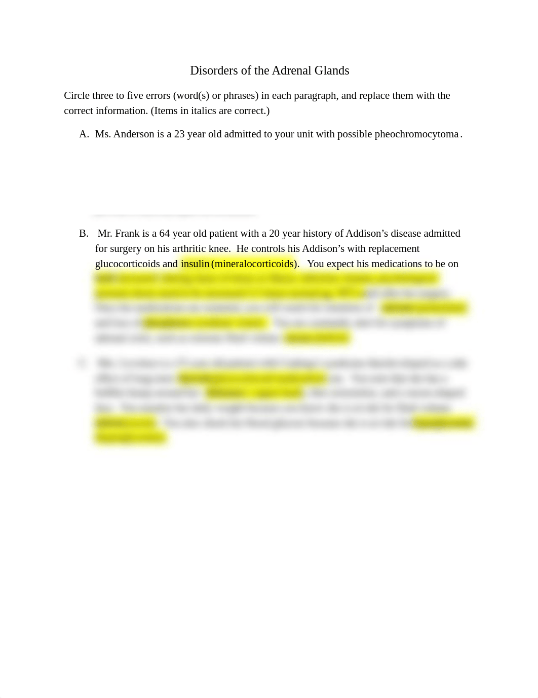 NA I- Unit I-Disorders of the Adrenal Glands-KEY.docx_dmmyi8fxtqi_page1